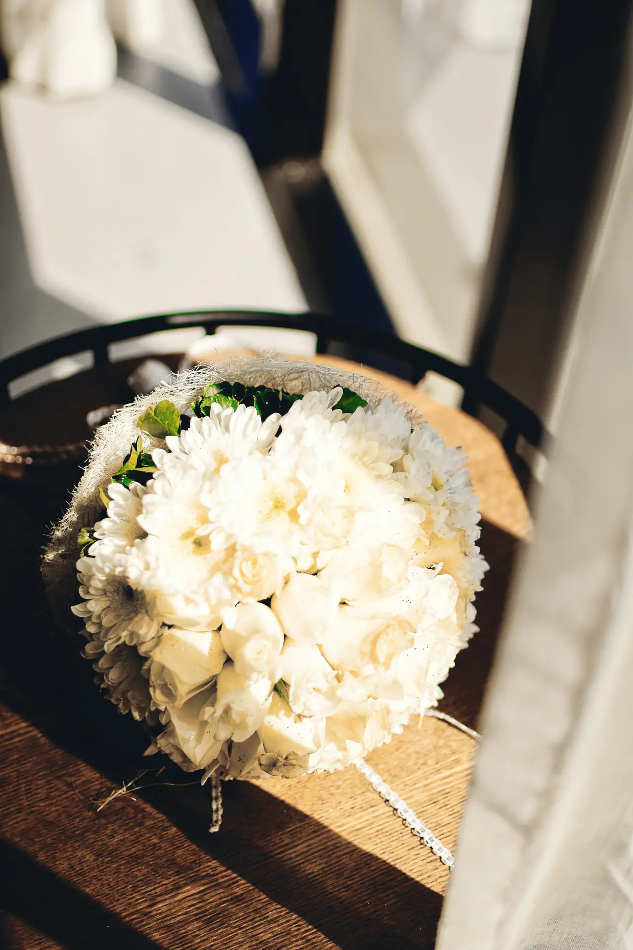 White rose bouquet